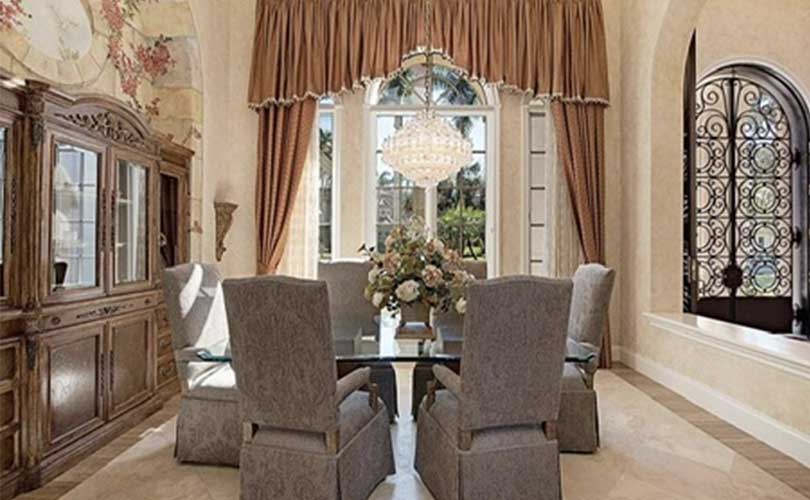 Bay Colony Dining Room Furnished Home Staging | Home Staging Services Naples Home Staging Before & Afters