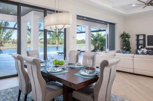 Knoll Landing dining room staged by Naples Home Staging | Home Staging Services Southwest Florida