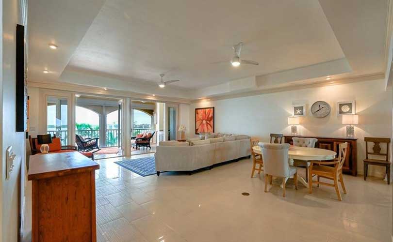 Marco Island Condominium Living Room Furnished Home Staging | Home Staging Services Naples Home Staging Before & Afters