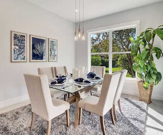 Princess Court Dining Room staged by Naples Home Staging | Home Staging Services Southwest Florida Vacant Home Staging and Furnished Home Staging
